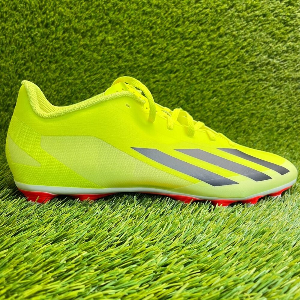 Adidas X Crazyfast Club FxG Mens Size 11.5 Yellow Black Running Soccer‎ Cleats
